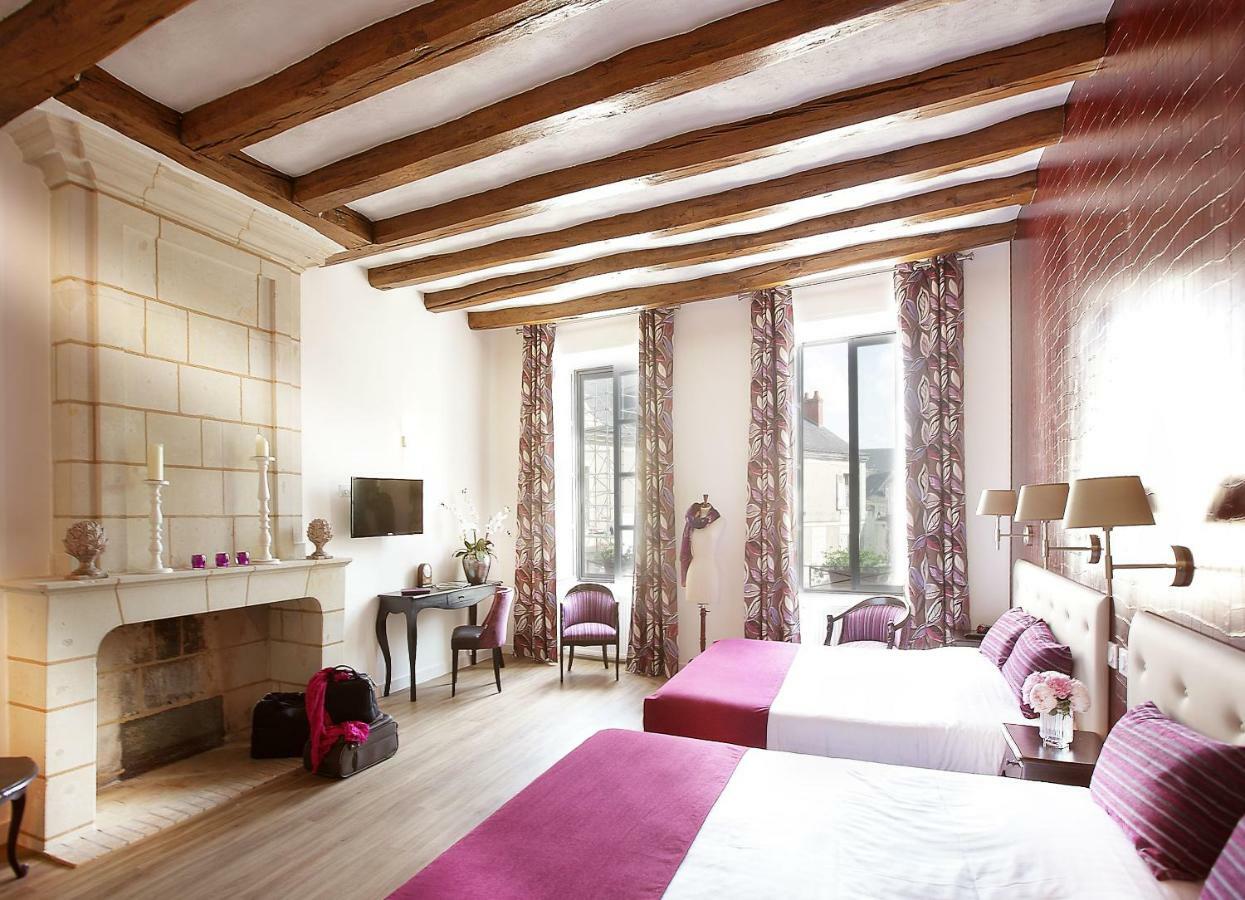 Logis Hotel La Croix Blanche Fontevraud Exterior photo
